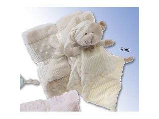 Gamberritos takaró - plüss 80x110cm plüss szundikendõvel maci bézs 11007