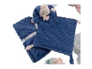 Gamberritos takaró - plüss buborékos anyagú 80x110cm plüss szundikendõvel maci indigó 10339