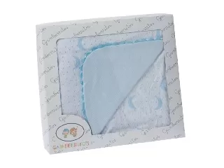 Gamberritos takaró pamut 80x80cm hold kék 10799