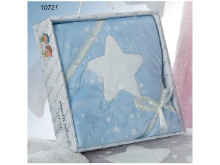 Gamberritos takaró plüss 80x110cm csillagos kék 10721