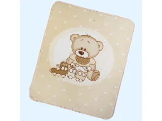 Gamberritos takaró plüss 80x90cm becipzározható bézs 11032