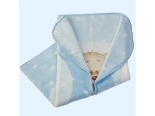 Gamberritos takaró plüss 80x90cm becipzározható kék 11032