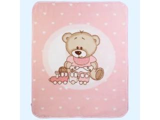 Gamberritos takaró plüss 80x90cm becipzározható rózsaszín 11032