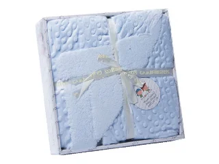 Gamberritos takaró plüss/sherpa 80x110cm kék 9387