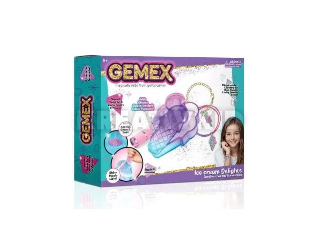 Gemex: Gélből drágakő jégkrém ékszerkészítő szett