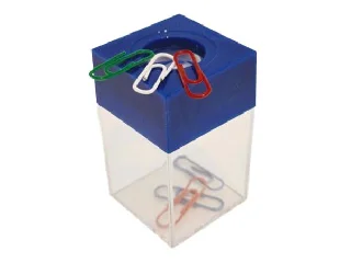 Gemkapocstartó, mágneses, átlátszó-kék