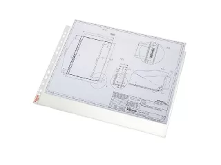 Genotherm, lefűzhető, A3, 75 mikron, narancsos felület, fekvő, ESSELTE