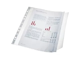 Genotherm, lefűzhető, A4, 100 mikron, narancsos felület, behajtható füllel, ESSELTE