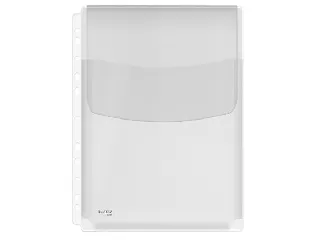 Genotherm, lefűzhető, A4, 170 mikron, narancsos felület, 20 mm, behajtható fül, LEITZ 