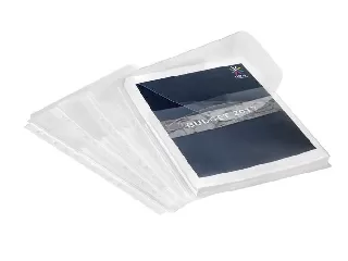 Genotherm, lefűzhető, A4, 200 mikron, füllel, 20 mm, VIQUEL, víztiszta