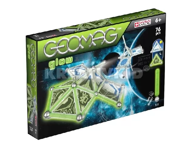 Geomag Glow Foszforeszkáló 76 db-os