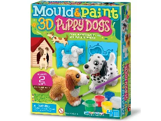 Gipszkiöntő-Aranyos kutyusok