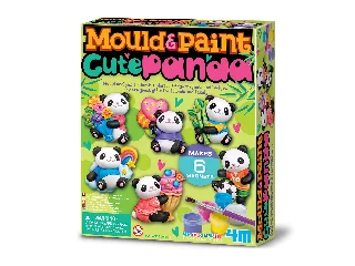 Gipszkiöntő-Cuki panda mágnesek