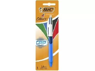 Golyóstoll, 0,32 mm, nyomógombos, négyszínű, BIC 