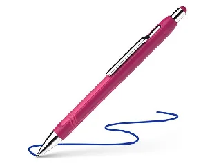 Golyóstoll, 0,7 mm, nyomógombos, szederszínű tolltest, SCHNEIDER 