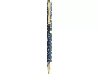 Golyóstoll, 1,0 mm, arany színű klip, sötétkék tolltest, FILOFAX 