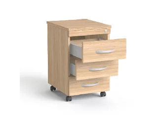 Görgős konténer, 3 fiókos, MAYAH 