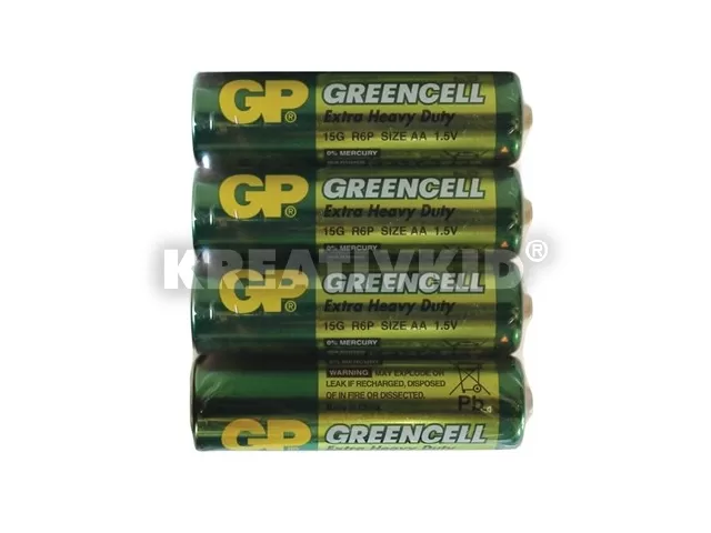 GP Greencell AA ceruzaelem 4 darabos készlet fóliában