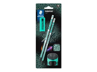 Grafitceruza készlet, hegyezővel, radírral, HB, STAEDTLER