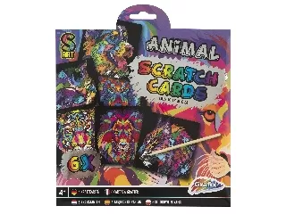 Grafix - képkarcoló 6 db 19, 5x19, 5cm, Animal 