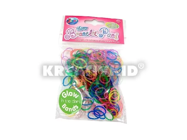 Gumi karkötő 300 db-os - Sötétben világító