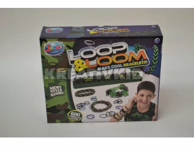 Gumi karkötő készítő fiús szett (katonai)