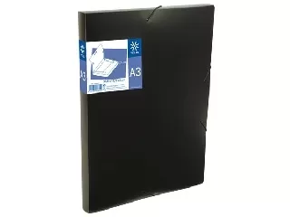 Gumis mappa, 30 mm, PP, A3, VIQUEL