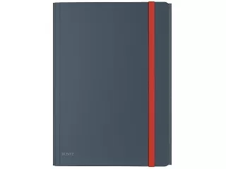 Gumis mappa, extra tasakkal, PP, A4, LEITZ 