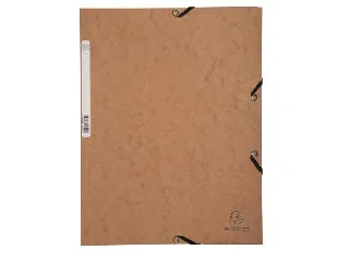 Gumis mappa, prespán, A4, EXACOMPTA, barna