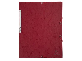 Gumis mappa, prespán, A4, EXACOMPTA, cseresznye