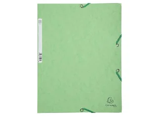 Gumis mappa, prespán, A4, EXACOMPTA, lágy zöld