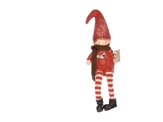 Gyerek fiú egérrel, lógólábú 7x5,5x20 cm