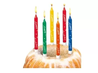 Gyertya / 10 db Happy Birthday