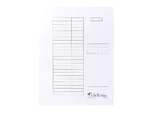 Gyorsfűző, karton, A4, VICTORIA OFFICE, fehér 25db/csomag