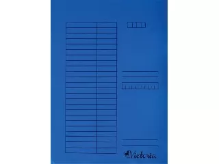 Gyorsfűző, karton, A4, VICTORIA OFFICE, kék
