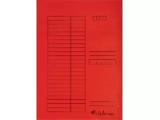 Gyorsfűző, karton, A4, VICTORIA OFFICE, piros