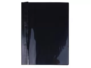 Gyorsfűző, kemény hátlappal, PVC, A4, VICTORIA OFFICE, fekete