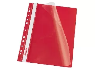 Gyorsfűző, lefűzhető, PP, A4, ESSELTE, VIVIDA, piros