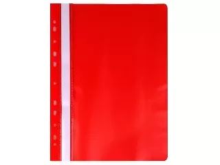Gyorsfűző, lefűzhető, PP, A4, VICTORIA OFFICE, piros