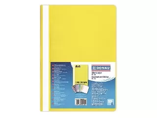 Gyorsfűző, PP, A4, DONAU, citromsárga
