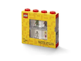 Gyűjtődoboz, minifiguráknak, 8 rekesz, LEGO, piros