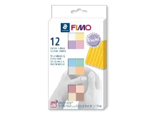 Gyurma, készlet, 12x25 g, égethető, FIMO 