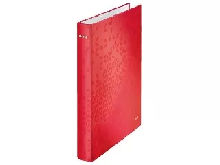 Gyűrűs könyv, 2 gyűrű, D alakú, 40 mm, A4 Maxi, karton, LEITZ