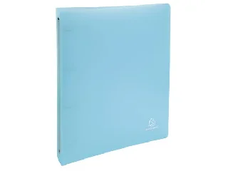 Gyűrűs könyv, 4 gyűrű, 40 mm, A4, PP, EXACOMPTA, pasztell kék