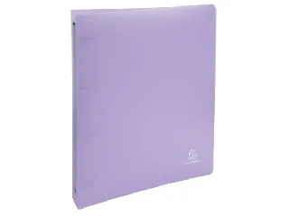 Gyűrűs könyv, 4 gyűrű, 40 mm, A4, PP, EXACOMPTA, pasztell lila