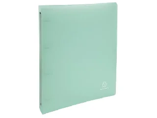 Gyűrűs könyv, 4 gyűrű, 40 mm, A4, PP, EXACOMPTA, pasztell zöld