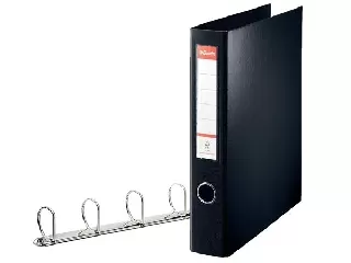Gyűrűs könyv, 4 gyűrű, D alakú, 60 mm, A4 maxi, PP, ESSELTE