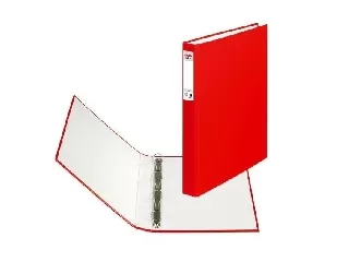 Gyűrűskönyv A4 4 gyűrűs 2,5 cm  piros