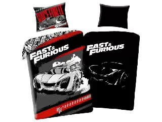 Halálos iramban: Sötétben világító ágynemű szett - 140 x 200 cm