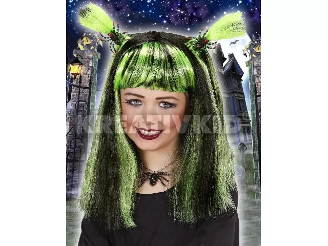 Halloween boszi paróka (zöld)